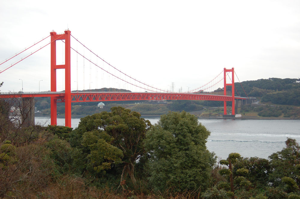 平戸大橋　平戸大橋公園より撮影