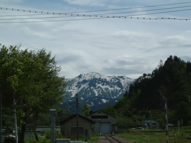 雪がまだ残っていました